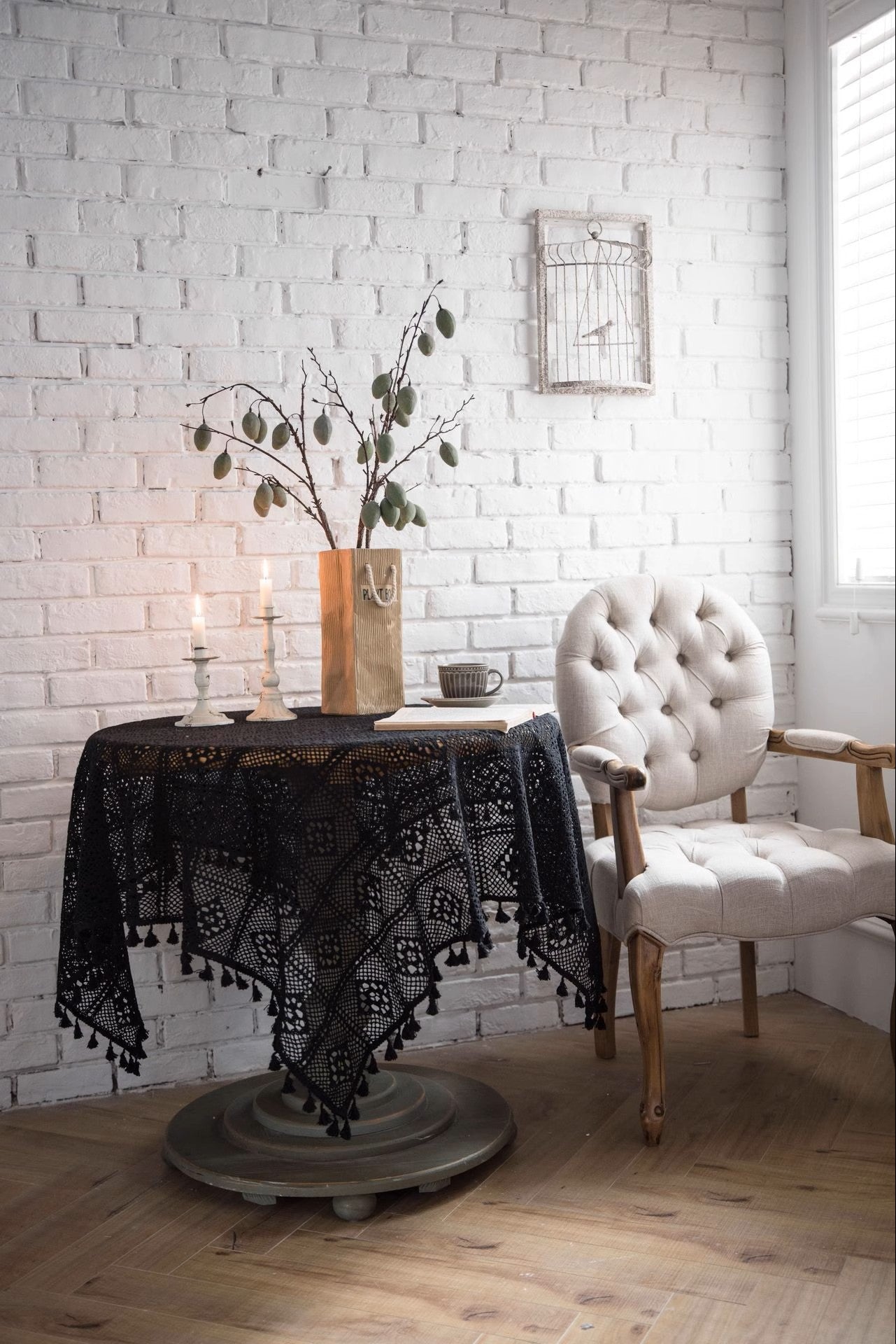 Handmade Crochet Pure Cotton Tablecloth