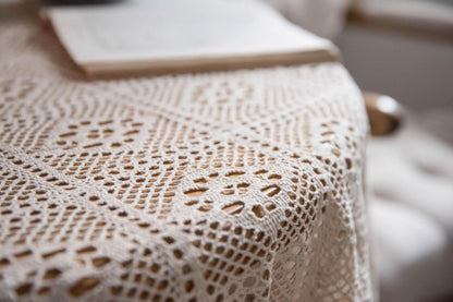 Handmade Crochet Pure Cotton Tablecloth