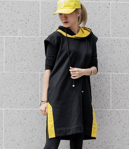 Women's Sleeveless Sweat Shirt Dress