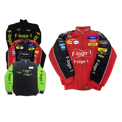 Embroidered Patch Detail Design Jacket