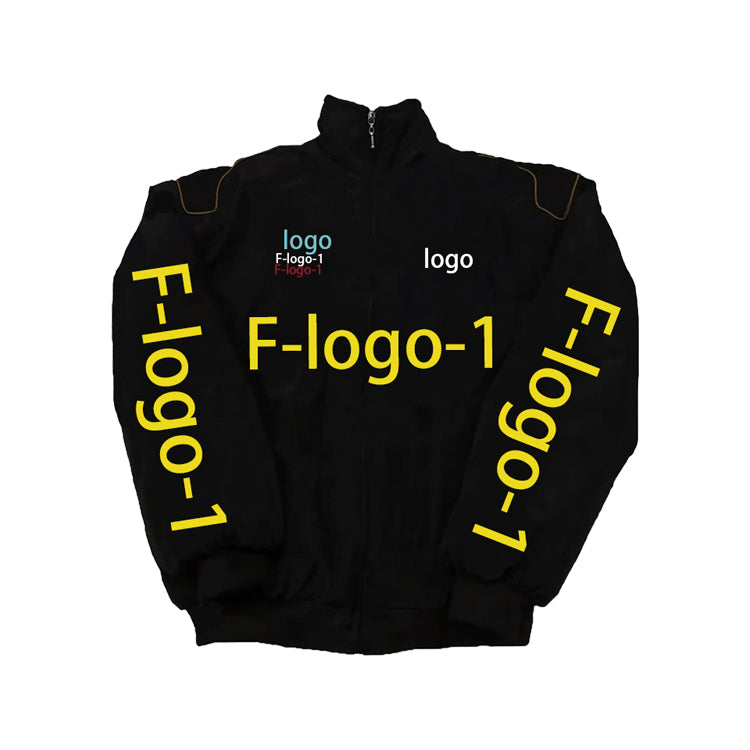 Embroidered Patch Detail Design Jacket